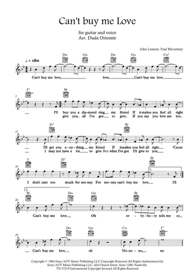 Can't Buy Me Love (arr. Duda Oriontte)