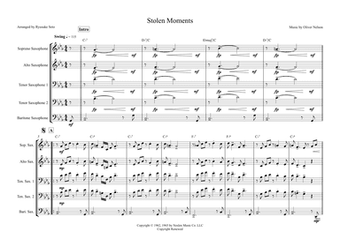 Stolen Moments (arr. Ryusuke Seto)
