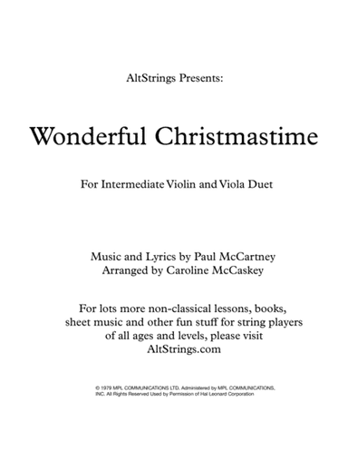 Wonderful Christmastime (arr. Caroline McCaskey)