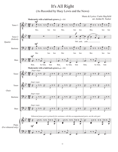 It's All Right (arr. Jordan R. Tucker)