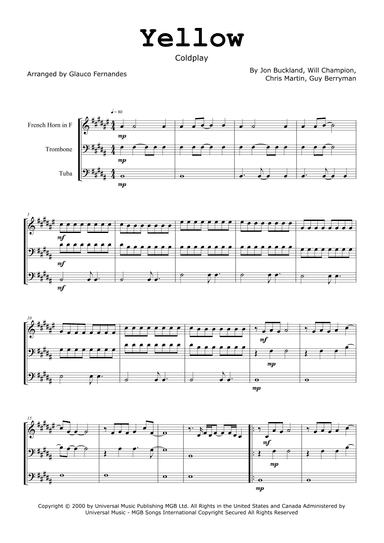 Yellow (arr. Glauco Fernandes)