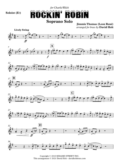 Rockin' Robin (arr. David Holt)
