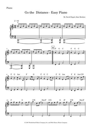 Go The Distance (arr. BlechMax)