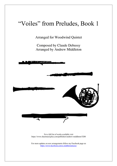 Voiles arranged for Wind Quintet (arr. Andrew Middleton)