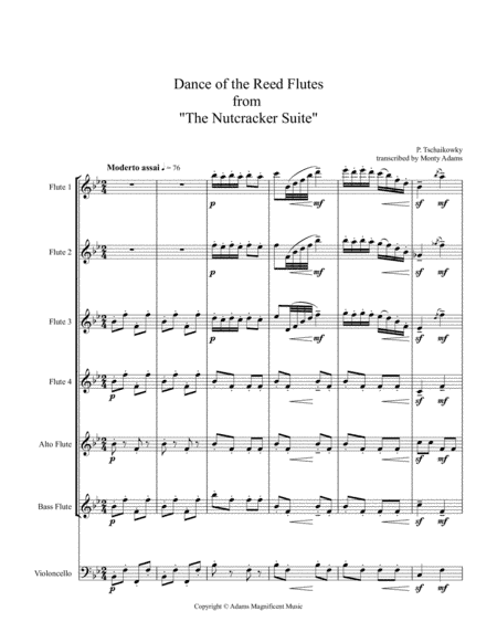 Dance of the Reed Flutes from the Nutcracker Suite (arr. Monty Adams)