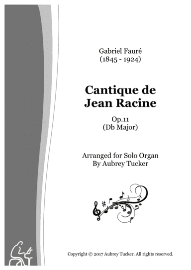 Organ: Cantique de Jean Racine (Op.11, Db Major) - Gabriel Faure (arr. Aubrey Tucker)