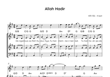 God is Here and that to Bless Us - Score Only (arr. Angie Wiranata)