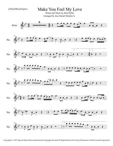 Make You Feel My Love (arr. Jose Daniel Morales A.)