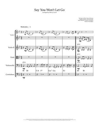 Say You Won't Let Go (arr. Sherry Lewis)