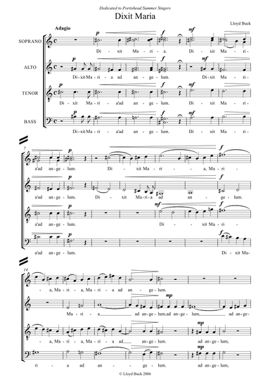 Dixit Maria - SATB