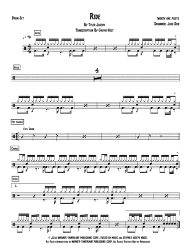 Ride (arr. Gavyn Holt)
