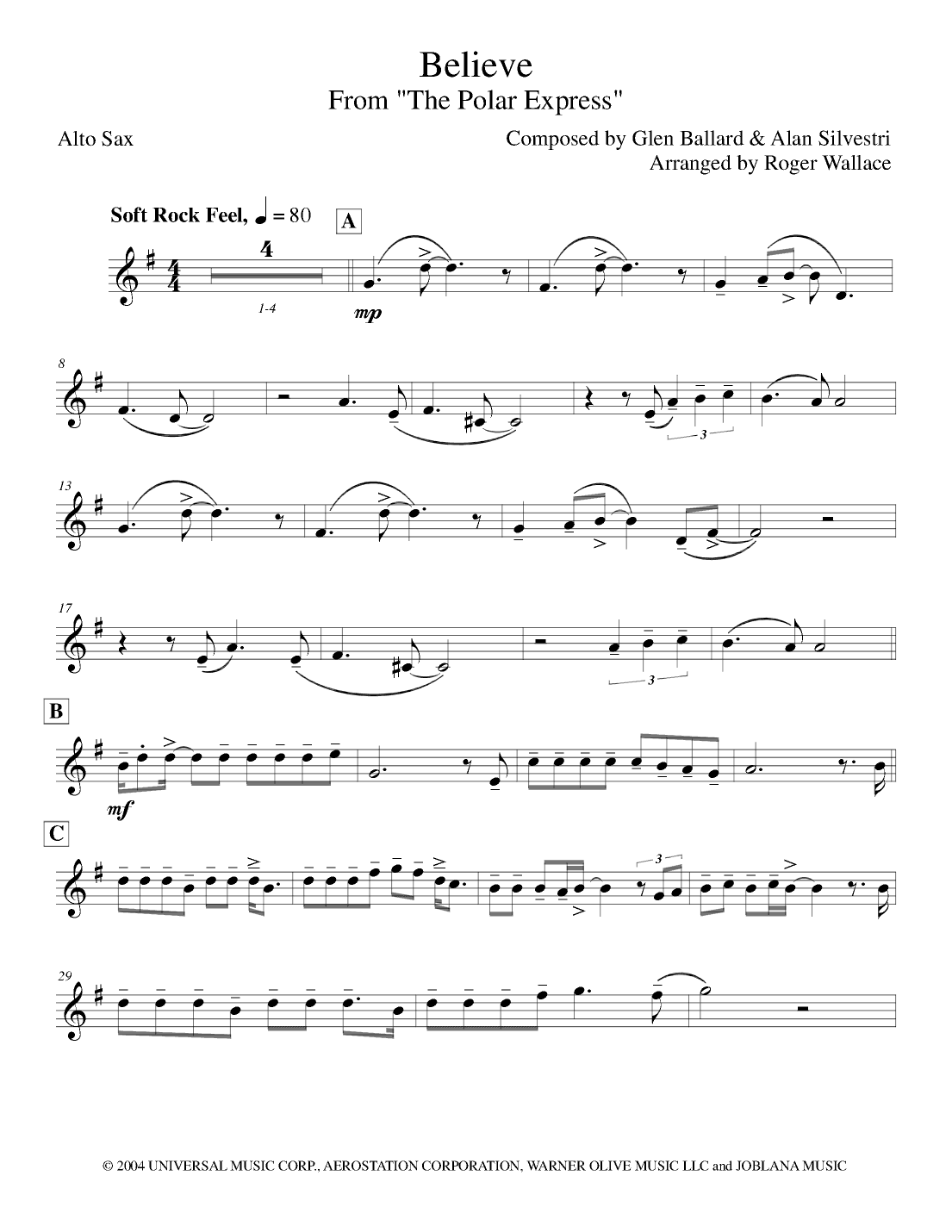 The Polar Express  from Warner Bros. Pictures' THE POLAR EXPRESS (arr. Roger Wallace)