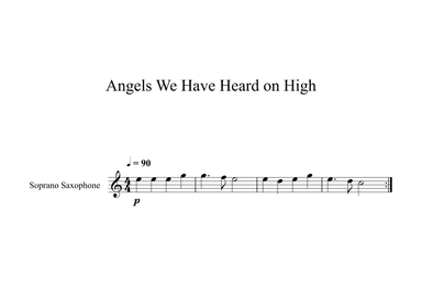 Angels We Have Heard on High (Soprano Sax) (arr. Digital Book Music)