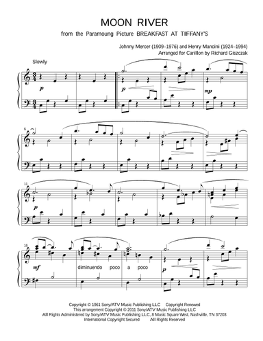 Moon River (arr. Richard Giszczak)