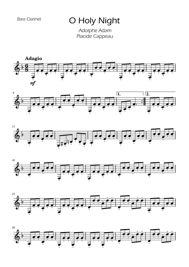 O Holy Night - Clarinet Trio w/ Piano (arr. Ygor Nunes)