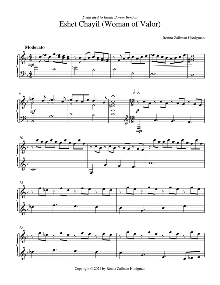 Eshet Chayil (Woman of Valor)