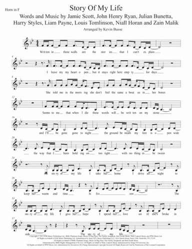 Story Of My Life (arr. Kevin Busse)