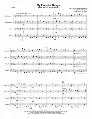 My Favorite Things (arr. Art Leiby)