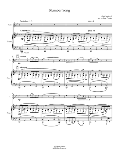 Slumber Song (arr. Jane Frasier)