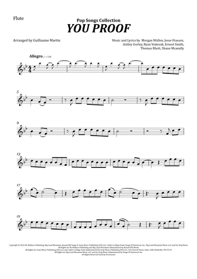You Proof (arr. Guillaume Martin)