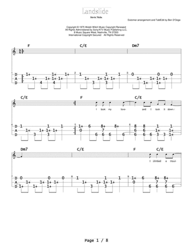 Landslide (arr. Ben D'Ooge)