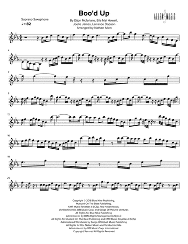 Boo'd Up (arr. Nathan Allen)