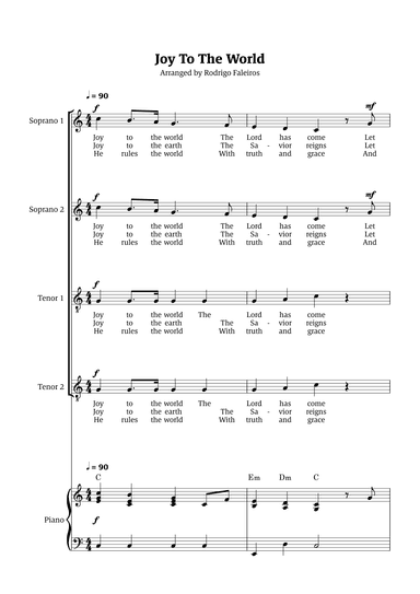 Joy To The World (arr. Rodrigo Faleiros)