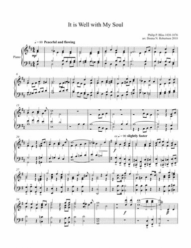 It is Well with My Soul (arr. Donna N. Robertson)