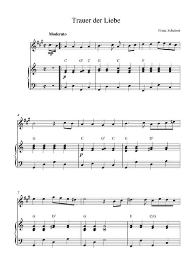 Trauer der Liebe (arr. Kaiserin Rebecca)