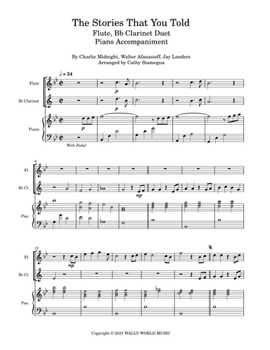 The Stories That You Told (arr. Cathy Stamegna)