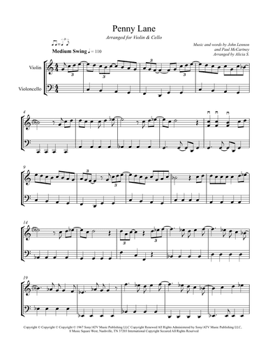 Penny Lane (arr. Alicia S.)