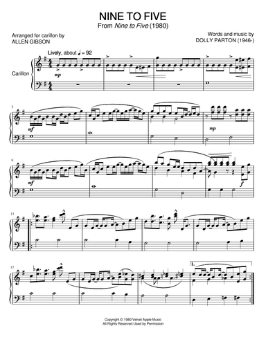 Nine To Five (arr. Allen Gibson)