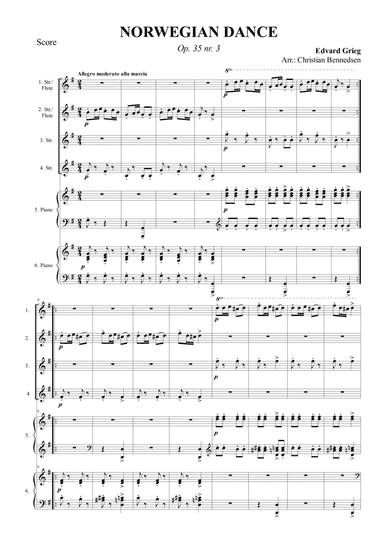 Norwegian Dance - Keyboard Ensemble (arr. Christian Bennedsen)