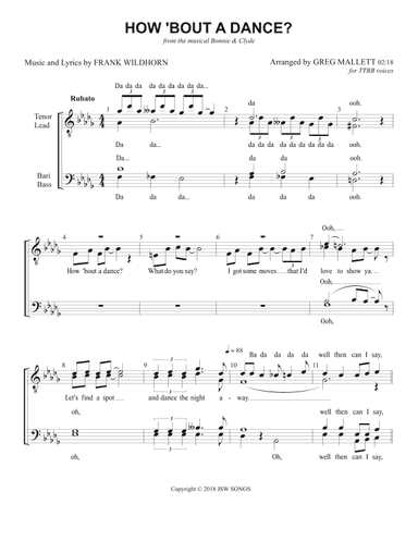 How Bout A Dance? (arr. Greg Mallett)