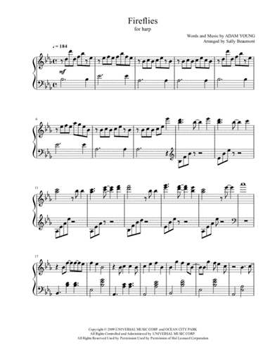 Fireflies (arr. Sally Beaumont)