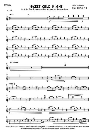 Sweet Child O' Mine (arr. Musiscorz)