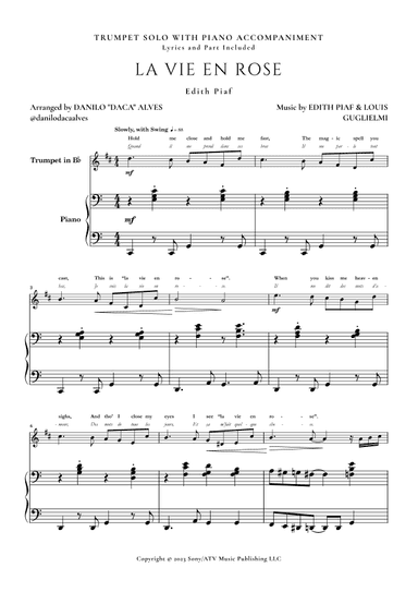 La Vie En Rose (arr. Danilo "Daca" Alves)