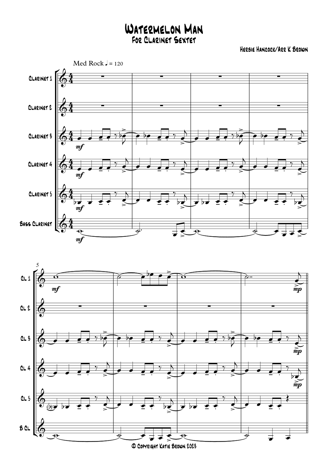 Watermelon Man (arr. Katie Brown)