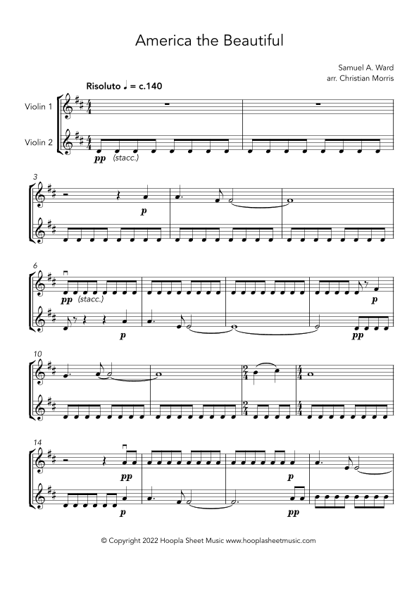 America the Beautiful (Fantasy) (arr. Christian Morris)