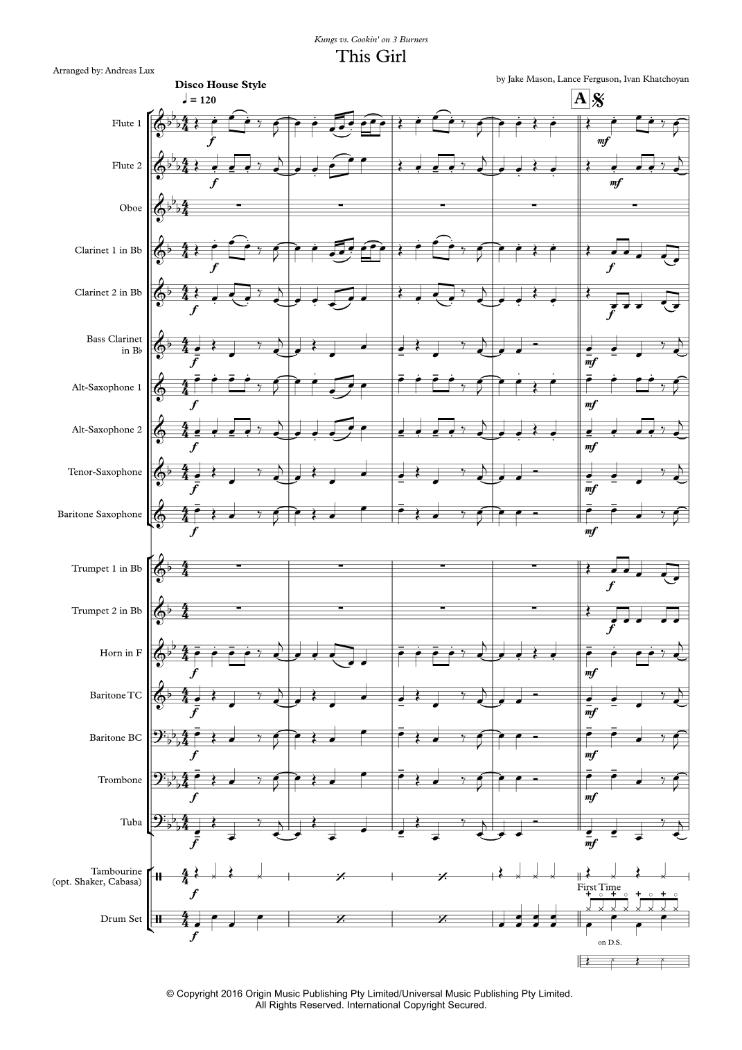 This Girl (arr. Andreas Lux)