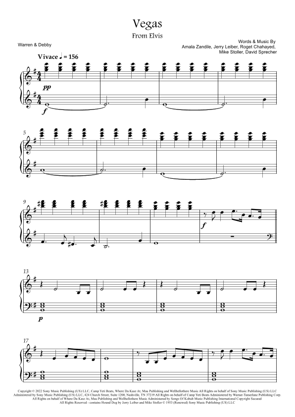 Vegas (arr. Warren & Debby)