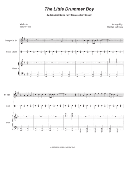 The Little Drummer Boy (arr. Stephen DeCesare)