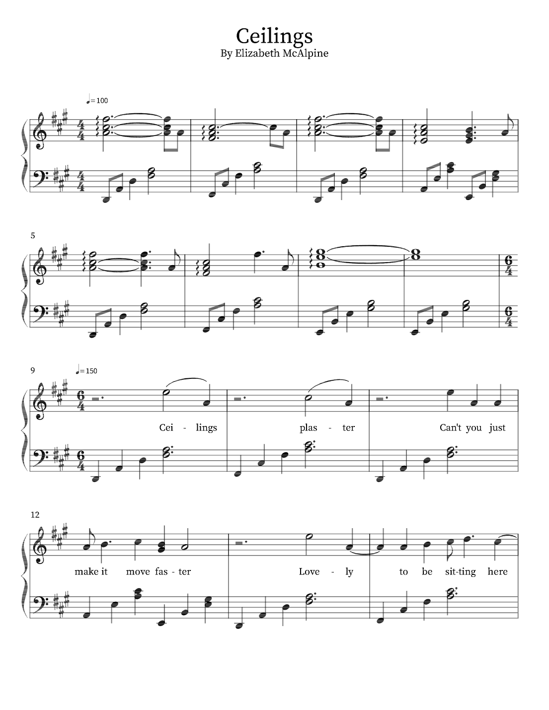 Ceilings (arr. Ash)