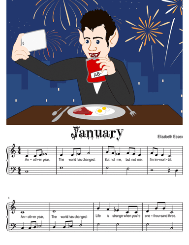 A Year with a Vampire - January - Late Primer / Level 1 C position