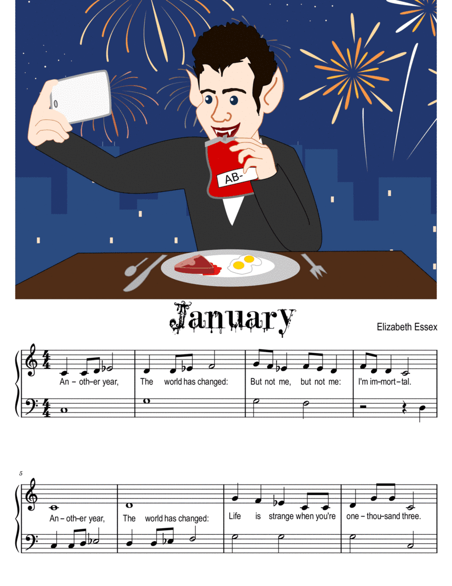 A Year with a Vampire - January - Late Primer / Level 1 C position