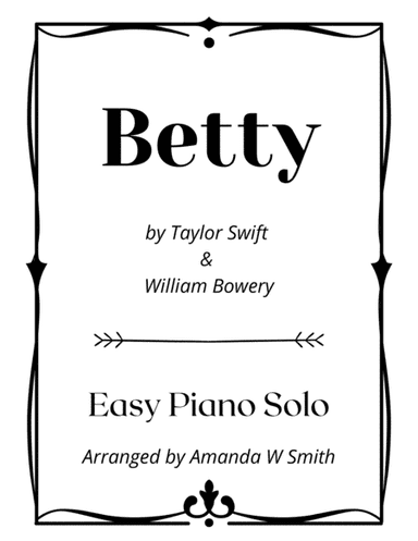 Betty (arr. Amanda W Smith)