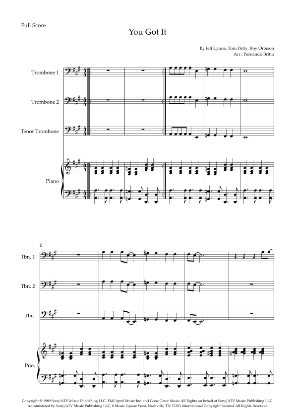 You Got It (arr. Fernando Britto)