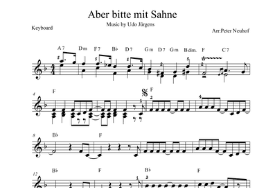 Aber Bitte Mit Sahne (arr. Peter Neuhof)