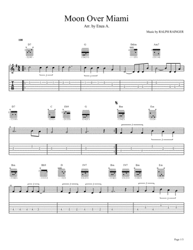 Moon Over Miami (arr. Enea A.)