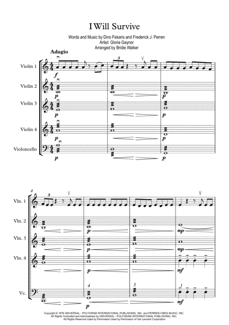 I Will Survive (arr. Bridie Walker)